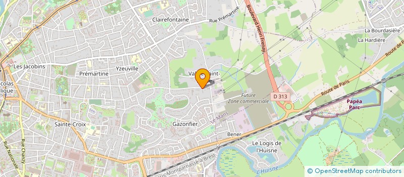 localisation de l'entreprise HOTEL DE LA POMMERAIE  LE MANS