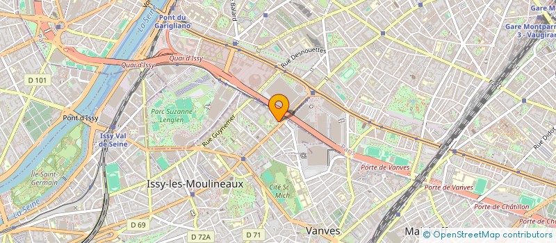localisation de l'entreprise HOTEL DE LA PORTE DE VERSAILLES à ISSY-LES-MOULINEAUX