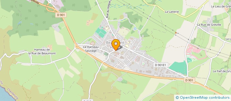 localisation de l'entreprise HOTEL DE LA POSTE  LA HAGUE