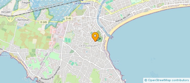 localisation de l'entreprise HOTEL DE LA POSTE  LE POULIGUEN