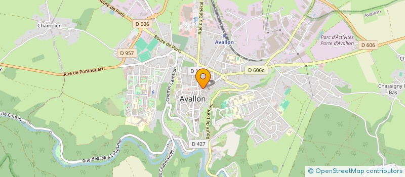 localisation de l'entreprise HOTEL DE LA POSTE  AVALLON