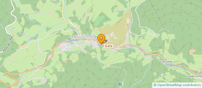 localisation de l'entreprise HOTEL DE LA POSTE  LE BONHOMME