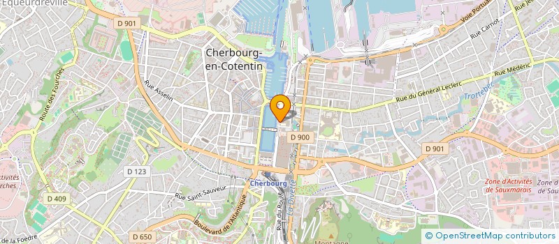 localisation de l'entreprise HOTEL DE LA RADE  CHERBOURG-EN-COTENTIN