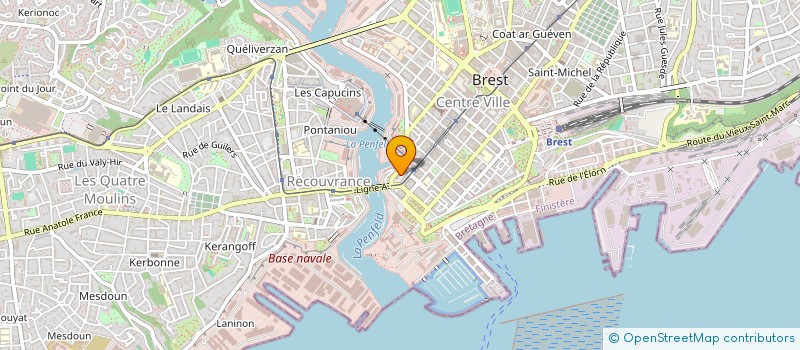 localisation de l'entreprise HOTEL DE LA RADE à BREST