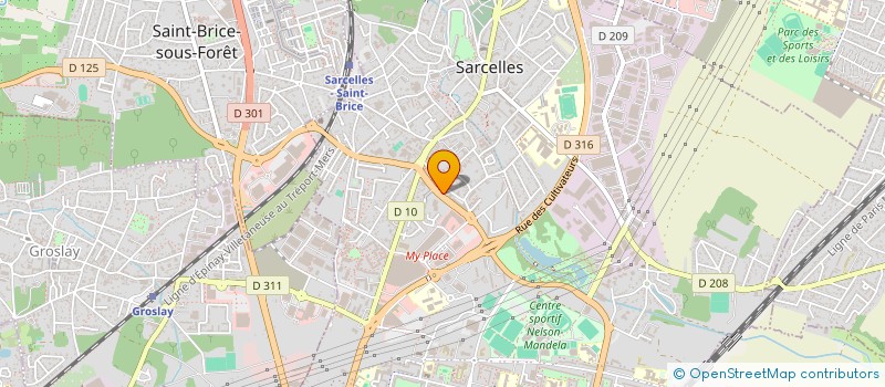 localisation de l'entreprise HOTEL DE LA SOUS-PREFECTURE  SARCELLES
