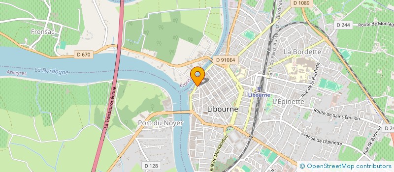 localisation de l'entreprise HOTEL DE LA TOUR  LIBOURNE