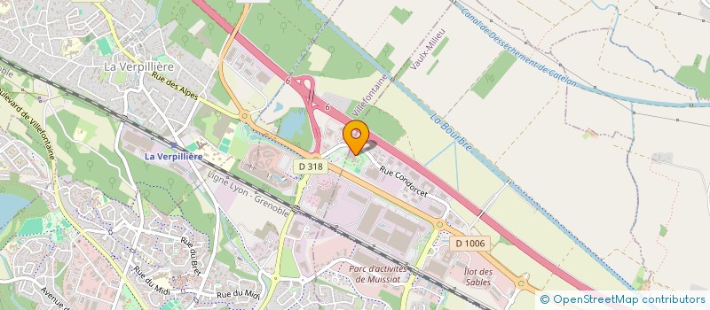 localisation de l'entreprise HOTEL DE LA VERPILLERE  VILLEFONTAINE