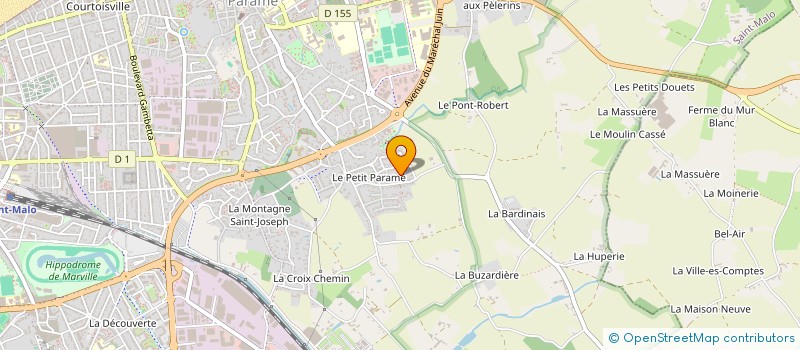 localisation de l'entreprise HOTEL DE LANGERIE à SAINT-MALO
