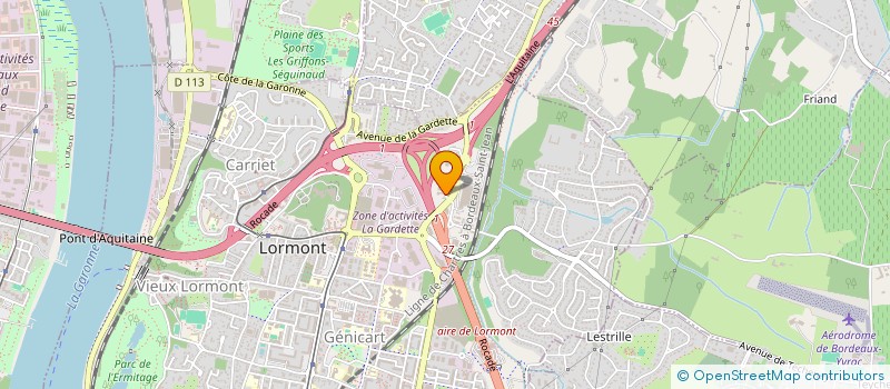 localisation de l'entreprise HOTEL DE LORMONT  LORMONT