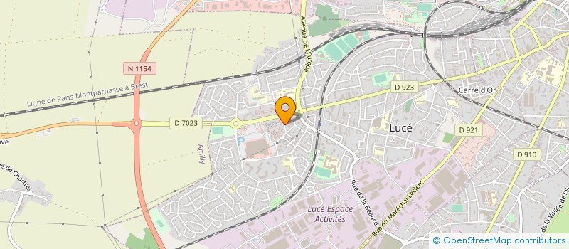 localisation de l'entreprise HOTEL DE LUCE à LUCE