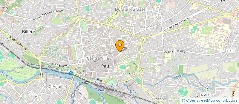 localisation de l'entreprise HOTEL DE PARIS à PAU