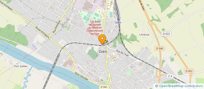 localisation de l'entreprise HOTEL DE PARIS A GIEN à GIEN
