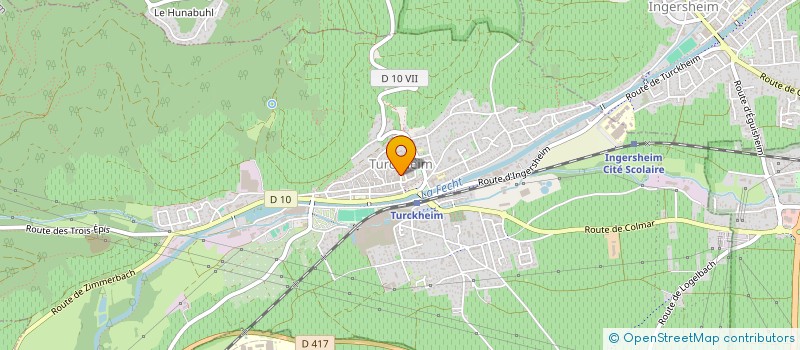 localisation de l'entreprise HOTEL DES 2 CLEFS à TURCKHEIM