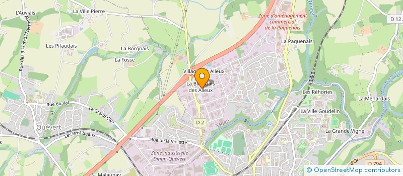 localisation de l'entreprise HOTEL DES ALLEUX à TADEN