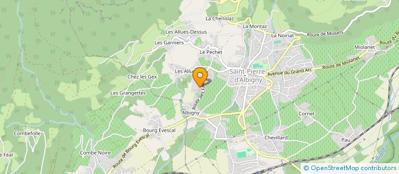 localisation de l'entreprise HOTEL DES ALMES  ROTHERENS