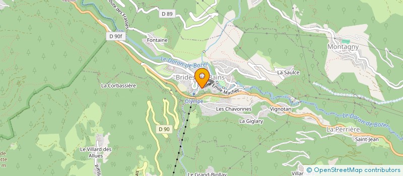 localisation de l'entreprise HOTEL DES ALPES LTD à BRIDES-LES-BAINS