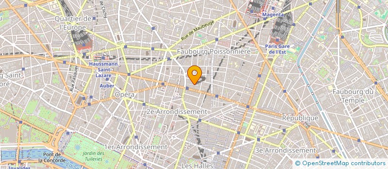 localisation de l'entreprise HOTEL DES ARTS  PARIS