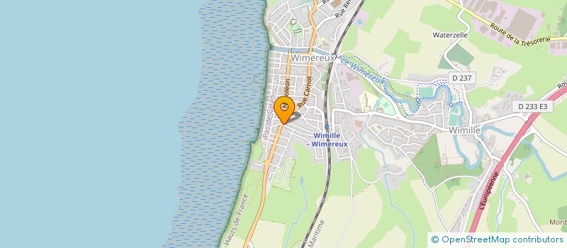 localisation de l'entreprise HOTEL DES ARTS à WIMEREUX