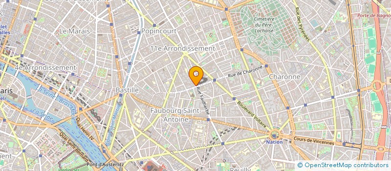 localisation de l'entreprise HOTEL DES ARTS CAVAIGNAC  PARIS