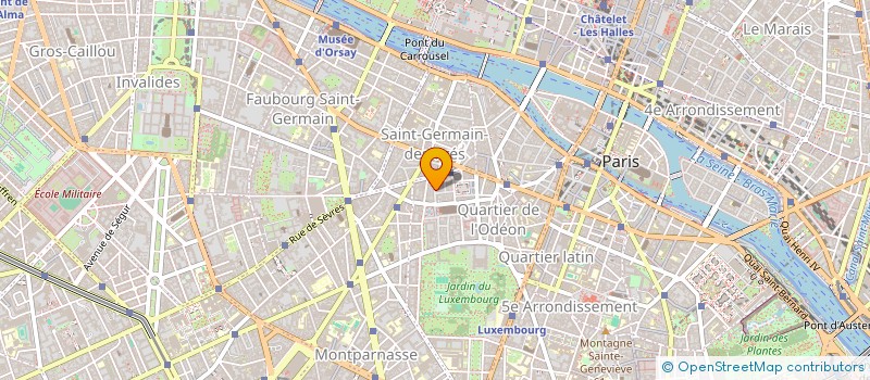 localisation de l'entreprise HOTEL DES CANETTES  PARIS