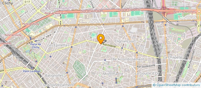 localisation de l'entreprise HOTEL DES CLOYS - BOUDJEMA & CIE à PARIS