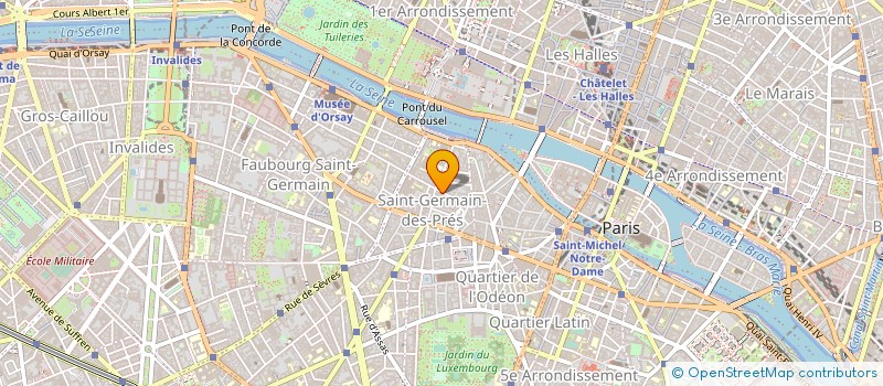 localisation de l'entreprise HOTEL DES DEUX CONTINENTS  PARIS