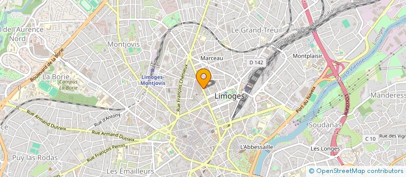 localisation de l'entreprise HOTEL DES DEUX MOULINS à LIMOGES