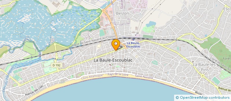 localisation de l'entreprise HOTEL DES DUNES à LA BAULE-ESCOUBLAC