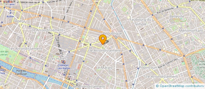 localisation de l'entreprise HOTEL DES FONTAINES  PARIS