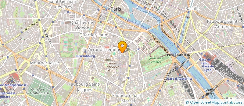 localisation de l'entreprise HOTEL DES GRANDES ECOLES  PARIS