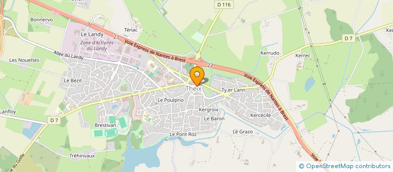 localisation de l'entreprise HOTEL DES ILES  THEIX-NOYALO