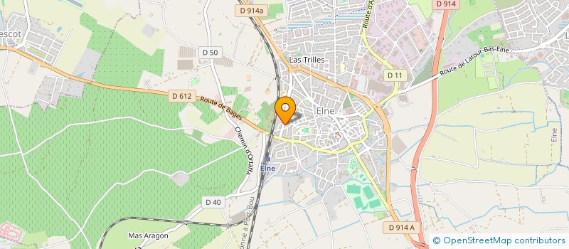 localisation de l'entreprise HOTEL DES PISTES  ELNE