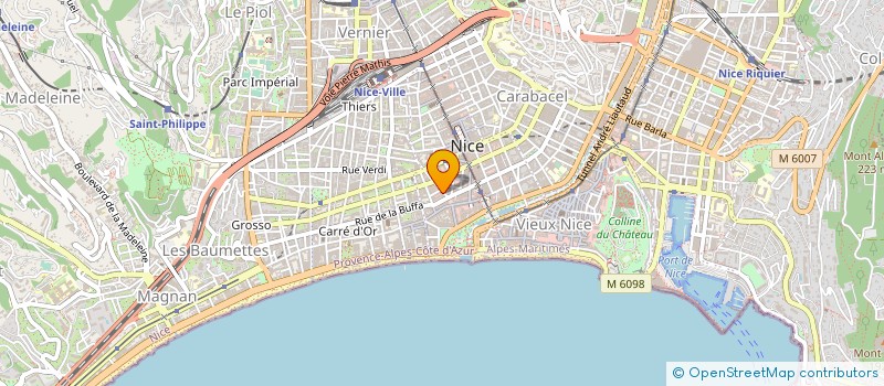 localisation de l'entreprise HOTEL DES POSTES à NICE