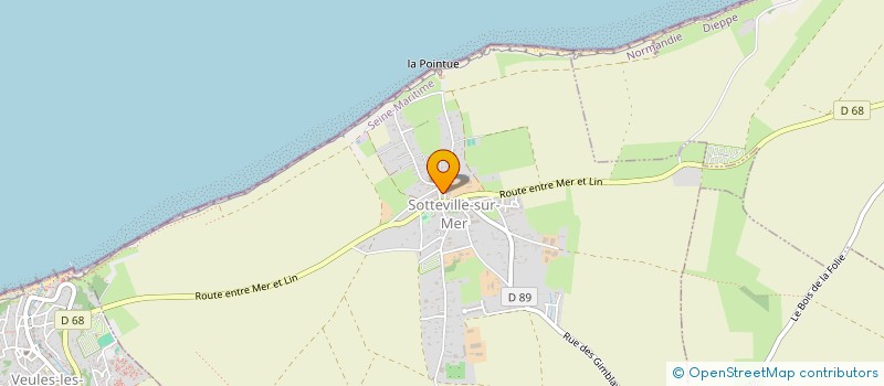 localisation de l'entreprise HOTEL DES ROCHERS  SOTTEVILLE-SUR-MER