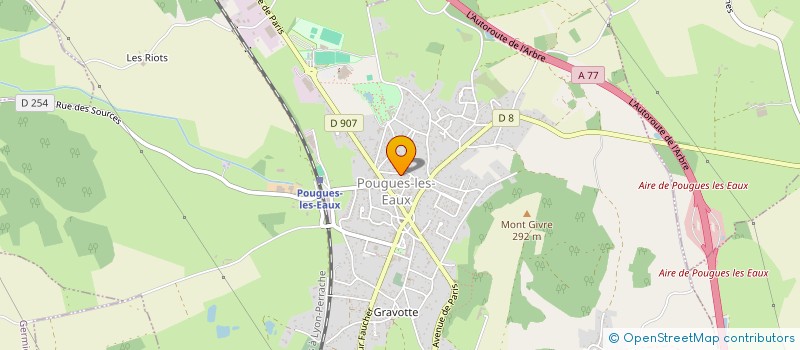 localisation de l'entreprise HOTEL DES SOURCES à POUGUES-LES-EAUX
