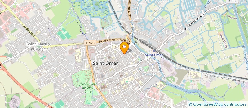 localisation de l'entreprise HOTEL DES VENTES à SAINT-OMER