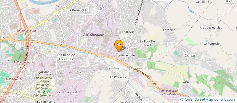 localisation de l'entreprise HOTEL DES VENTES DU TARN SARL  ALBI