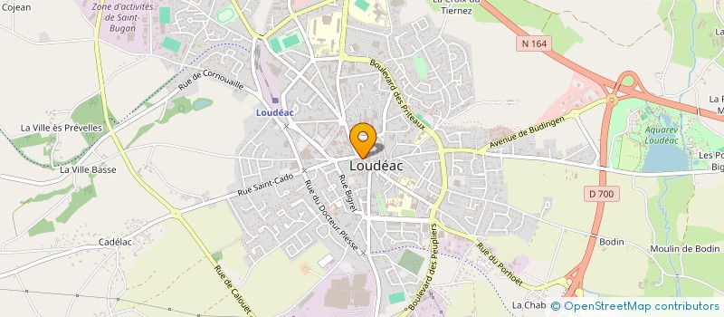 localisation de l'entreprise HOTEL DES VOYAGEURS à LOUDEAC