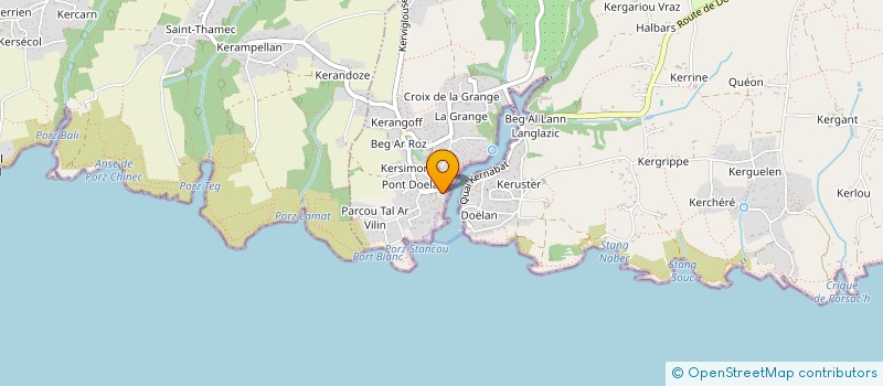 localisation de l'entreprise HOTEL DOELAN à CLOHARS-CARNOET