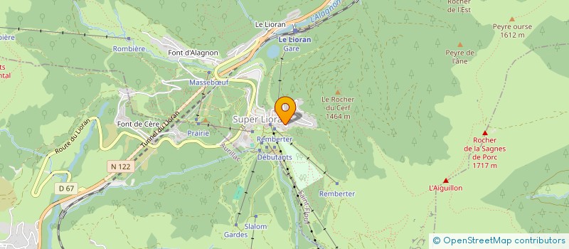 localisation de l'entreprise HOTEL DU BEC DE L'AIGLE à LAVEISSIERE