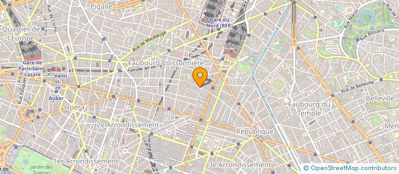 localisation de l'entreprise HOTEL DU BERRY à PARIS