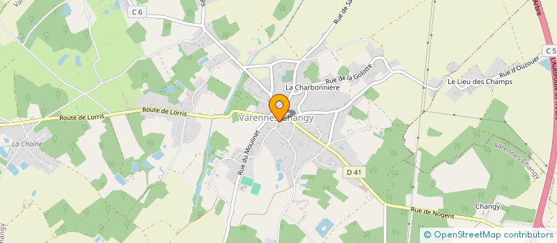 localisation de l'entreprise HOTEL DU CENTRE  VARENNES-CHANGY