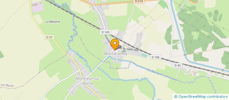 localisation de l'entreprise HOTEL DU CENTRE à MONTIERAMEY