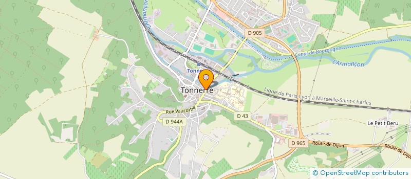 localisation de l'entreprise HOTEL DU CENTRE à TONNERRE