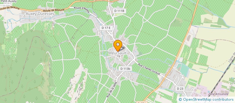 localisation de l'entreprise HOTEL DU CENTRE à MEURSAULT