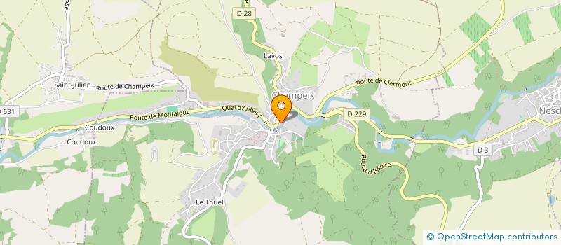 localisation de l'entreprise HOTEL DU CENTRE  NESCHERS