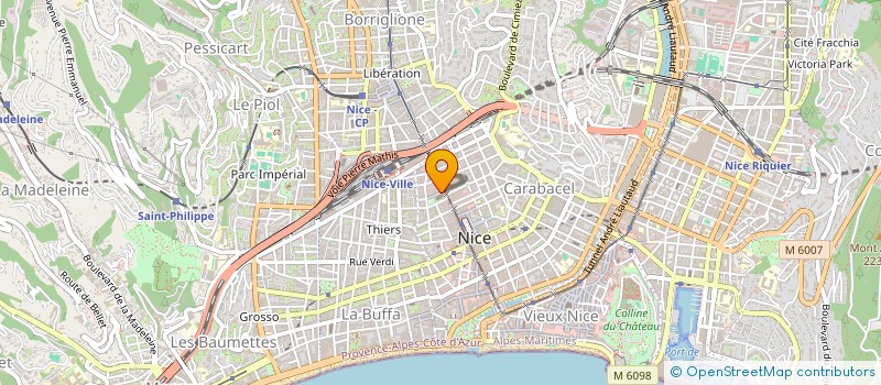 localisation de l'entreprise HOTEL DU CENTRE à NICE