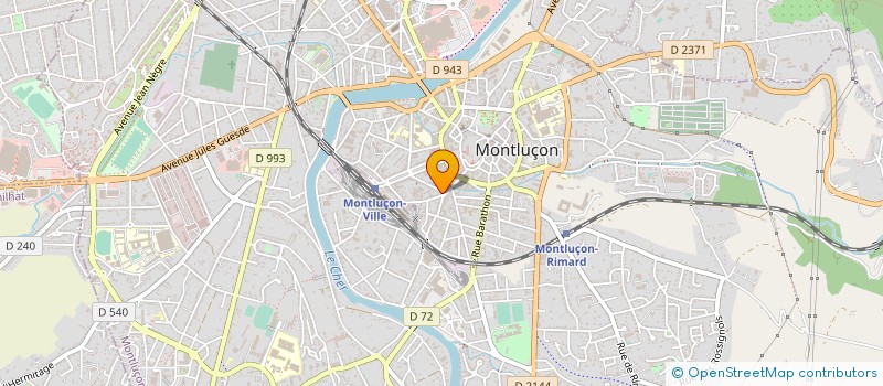 localisation de l'entreprise HOTEL DU CENTRE à MONTLUCON