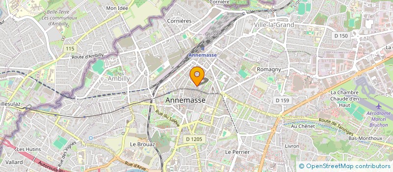 localisation de l'entreprise HOTEL DU CENTRE ANNEMASSE à ANNEMASSE