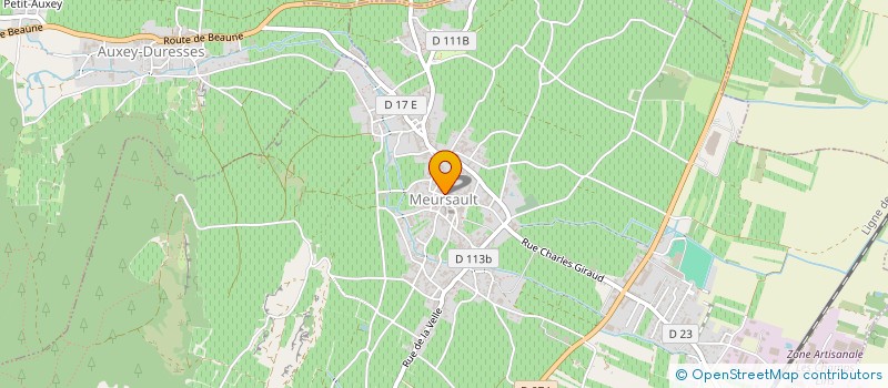 localisation de l'entreprise HOTEL DU CENTRE - LE RESTAURANT  MEURSAULT